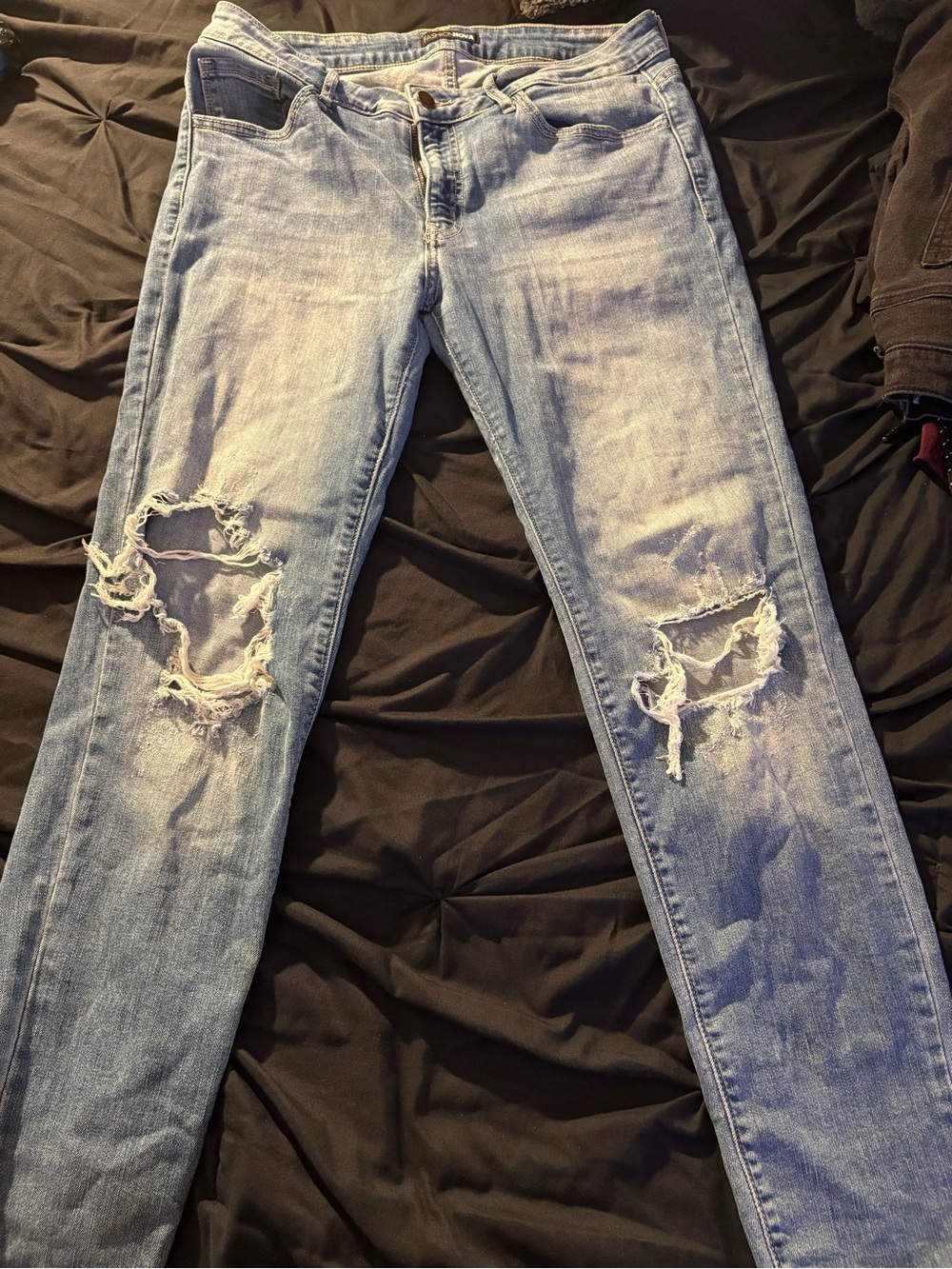 Fashion Nova Light Blue High-Rise Skinny Jeans